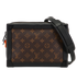 Solar Ray Soft Trunk, &pound;895, Handbags, Black/Brown, Canvas/Leather, Front view